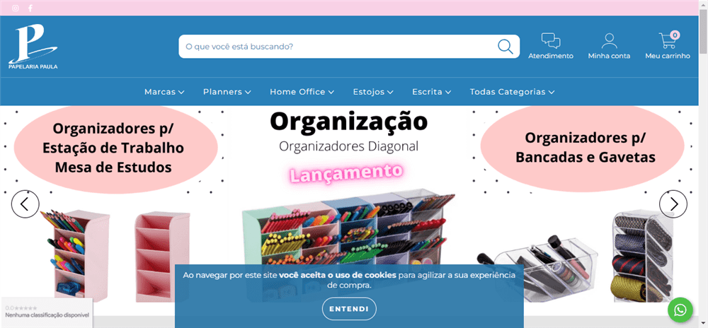 A loja Loja Online de PAPELARIA PAULA é confável? ✔️ Tudo sobre a Loja Loja Online de PAPELARIA PAULA!