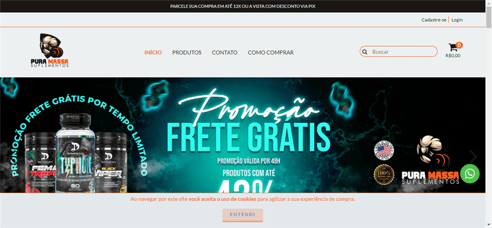 A loja Loja Online de Puramassasuplementos é confável? ✔️ Tudo sobre a Loja Loja Online de Puramassasuplementos!