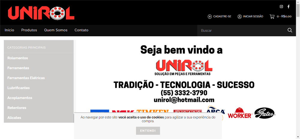 A loja Loja Online de Unirol Rolamentos é confável? ✔️ Tudo sobre a Loja Loja Online de Unirol Rolamentos!