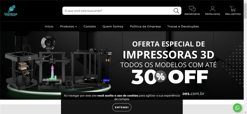 A loja Loja Online de Universo 3D é confável? ✔️ Tudo sobre a Loja Loja Online de Universo 3D!