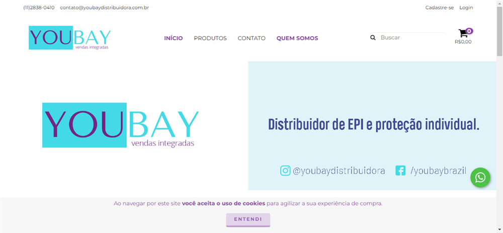 A loja Loja Online de YouBay Distribuidora é confável? ✔️ Tudo sobre a Loja Loja Online de YouBay Distribuidora!