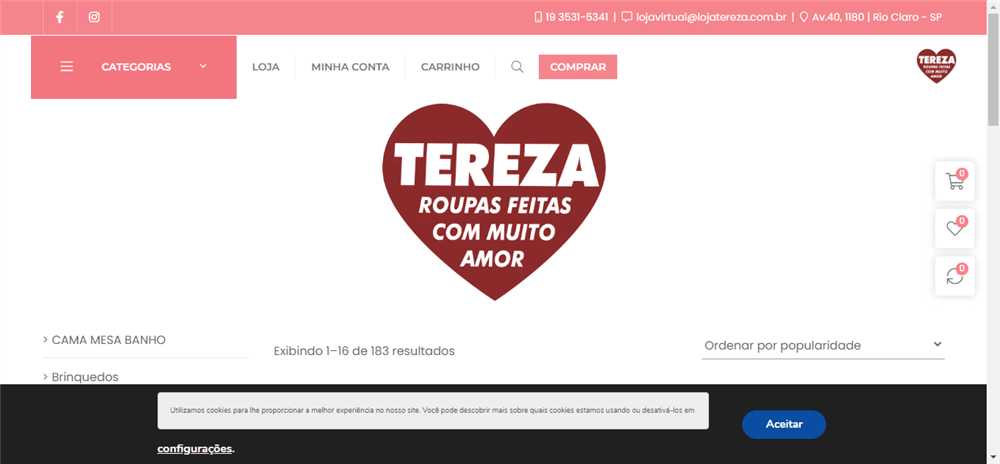 A loja Loja Tereza é confável? ✔️ Tudo sobre a Loja Loja Tereza!