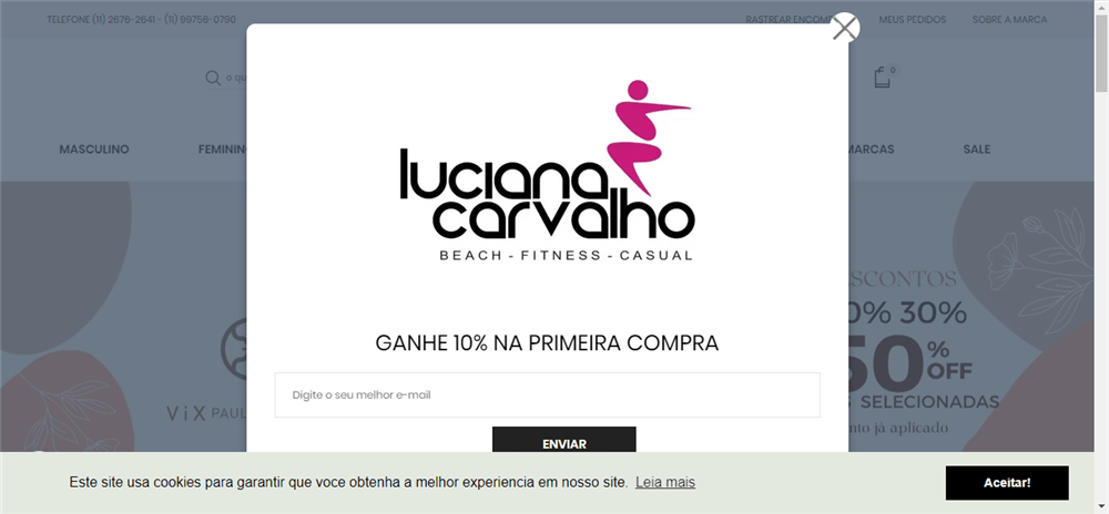 A loja Luciana Carvalho Fitness & Beachwear é confável? ✔️ Tudo sobre a Loja Luciana Carvalho Fitness & Beachwear!