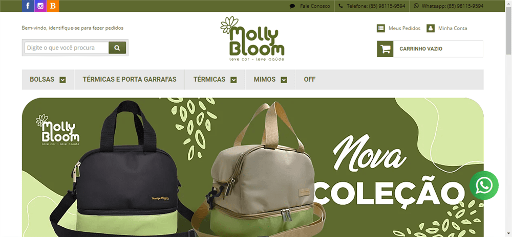 A loja Molly Bloom Bolsas e Acessórios é confável? ✔️ Tudo sobre a Loja Molly Bloom Bolsas e Acessórios!