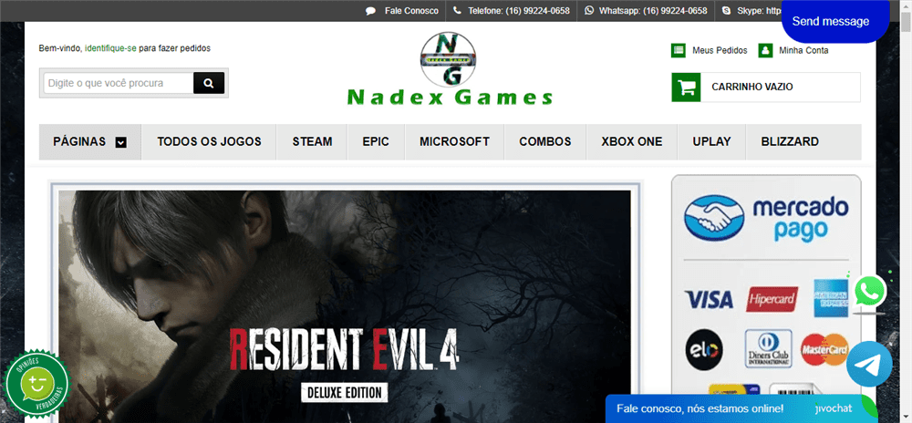 A loja Nadex Games é confável? ✔️ Tudo sobre a Loja Nadex Games!