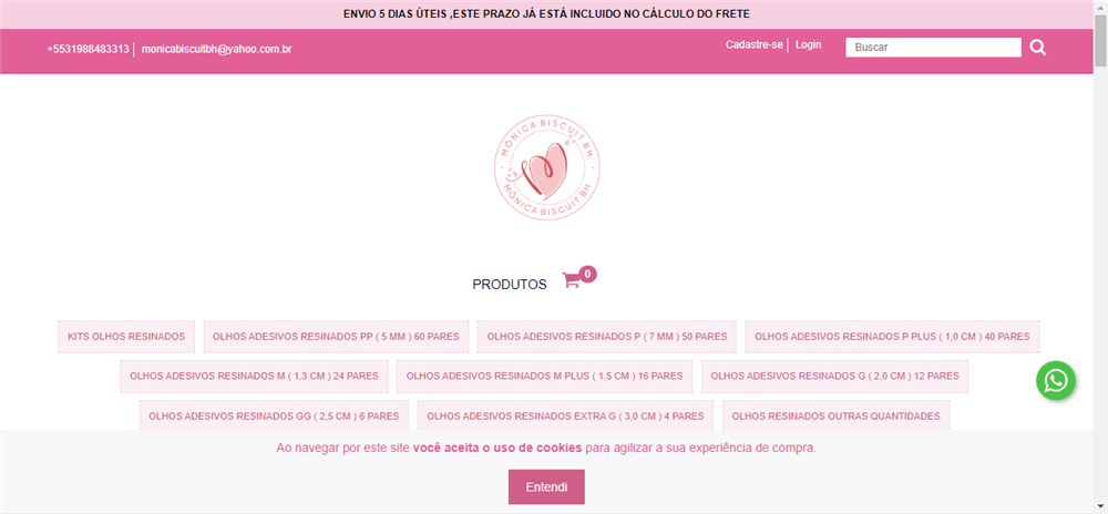 A loja Olhos Resinados Mônica Biscuit BH é confável? ✔️ Tudo sobre a Loja Olhos Resinados Mônica Biscuit BH!