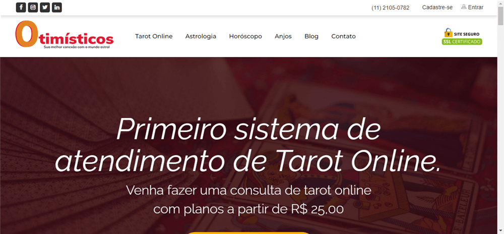 A loja Otimisticos Astrologia e Tarot Online é confável? ✔️ Tudo sobre a Loja Otimisticos Astrologia e Tarot Online!