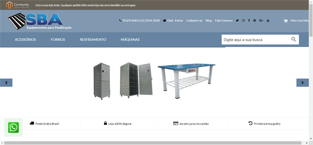 A loja Página Principal SBA EQUIPAMENTOS PARA PANIFICAÇÃO é confável? ✔️ Tudo sobre a Loja Página Principal SBA EQUIPAMENTOS PARA PANIFICAÇÃO!