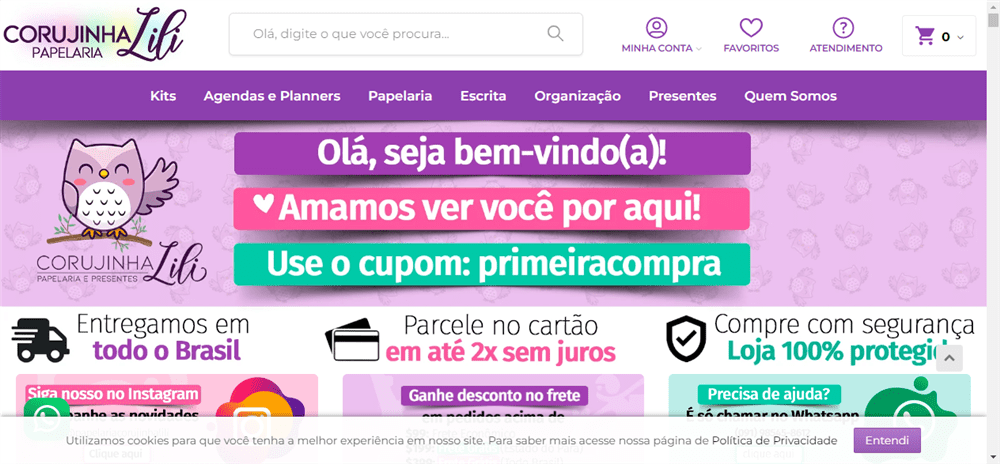 A loja Papelaria Corujinha Lili é confável? ✔️ Tudo sobre a Loja Papelaria Corujinha Lili!