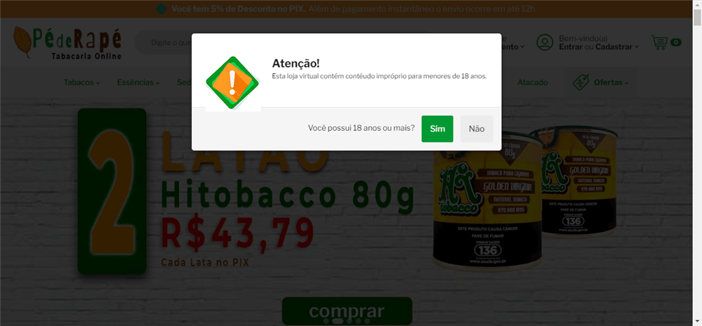 A loja Pé de Rapé Tabacaria Online é confável? ✔️ Tudo sobre a Loja Pé de Rapé Tabacaria Online!