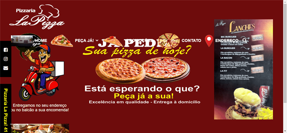 A loja Pizzaria La Pizza – uma Pizza ao Seu Gosto! é confável? ✔️ Tudo sobre a Loja Pizzaria La Pizza – uma Pizza ao Seu Gosto!!