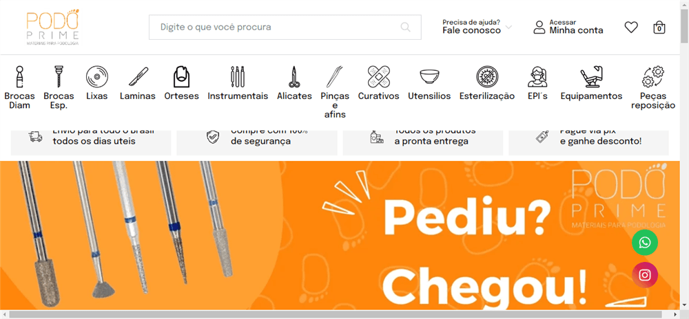 A loja PodoPrime Materiais para Podologia. é confável? ✔️ Tudo sobre a Loja PodoPrime Materiais para Podologia.!