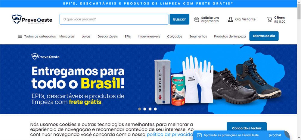 A loja Preveoeste EPIs, Descart&#225 é confável? ✔️ Tudo sobre a Loja Preveoeste EPIs, Descart&#225!