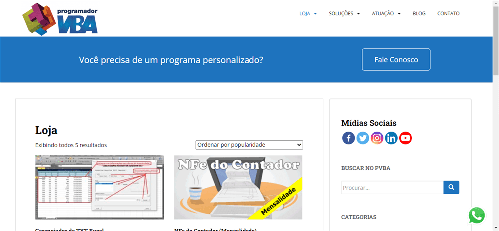 A loja Programador VBA – Access VBA e Websites é confável? ✔️ Tudo sobre a Loja Programador VBA – Access VBA e Websites!