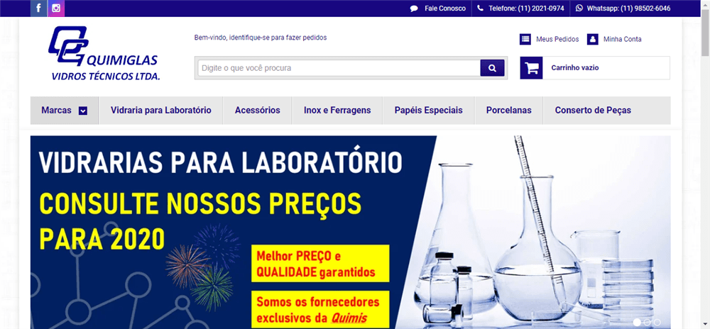 A loja Quimiglas Vidros Tecnicos Ltda é confável? ✔️ Tudo sobre a Loja Quimiglas Vidros Tecnicos Ltda!