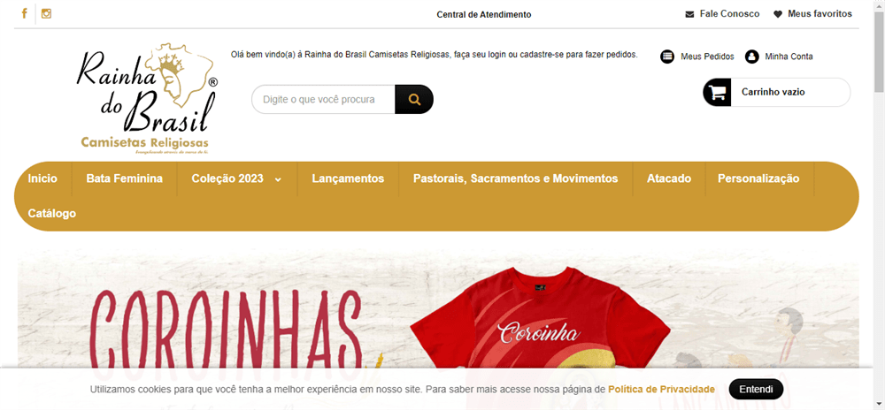 A loja Rainha do Brasil Camisetas Religiosas© é confável? ✔️ Tudo sobre a Loja Rainha do Brasil Camisetas Religiosas©!