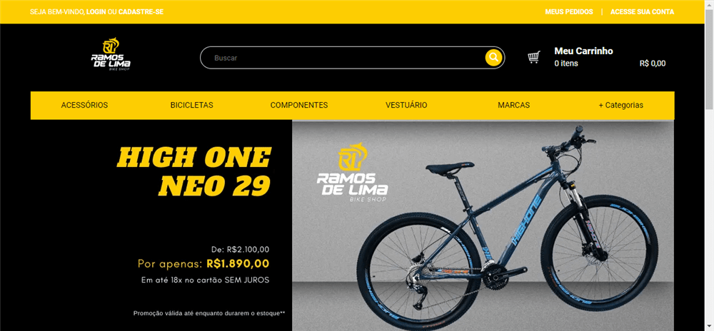 A loja Ramos de Lima Bike Shop é confável? ✔️ Tudo sobre a Loja Ramos de Lima Bike Shop!
