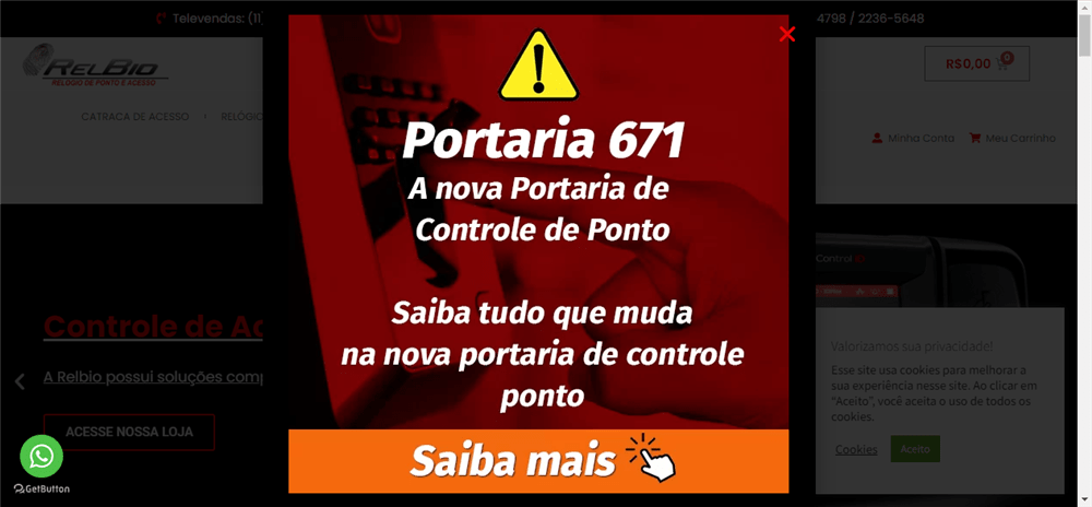 A loja Relbio – Relógio de Ponto e Acesso é confável? ✔️ Tudo sobre a Loja Relbio – Relógio de Ponto e Acesso!