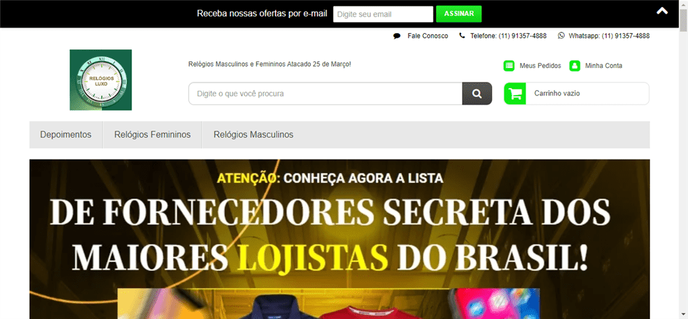 A loja Relógios no Atacado é confável? ✔️ Tudo sobre a Loja Relógios no Atacado!