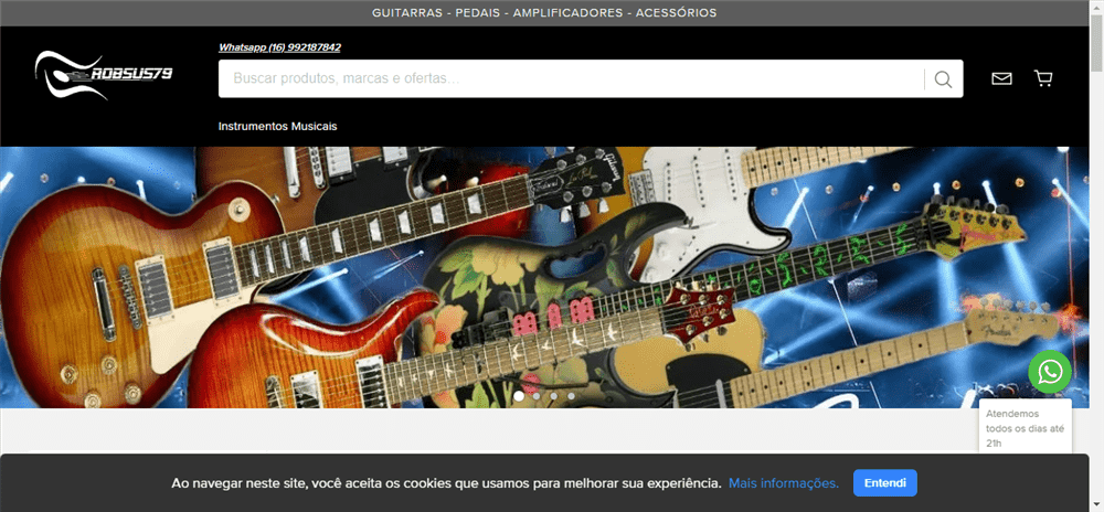 A loja ROBSUS79 Comercio de Guitarras é confável? ✔️ Tudo sobre a Loja ROBSUS79 Comercio de Guitarras!