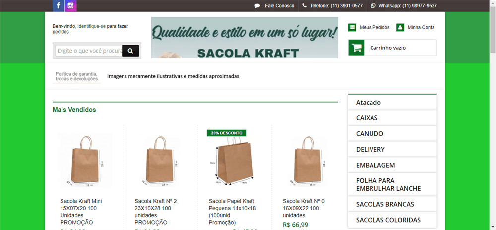 A loja Sacola Kraft é confável? ✔️ Tudo sobre a Loja Sacola Kraft!