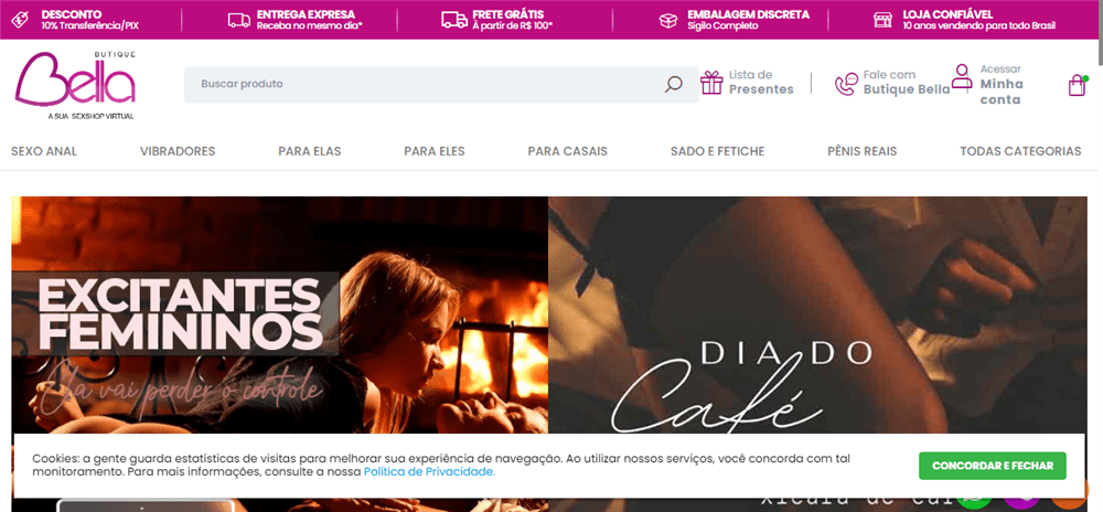 A loja Sex Shop Butique Bella é confável? ✔️ Tudo sobre a Loja Sex Shop Butique Bella!