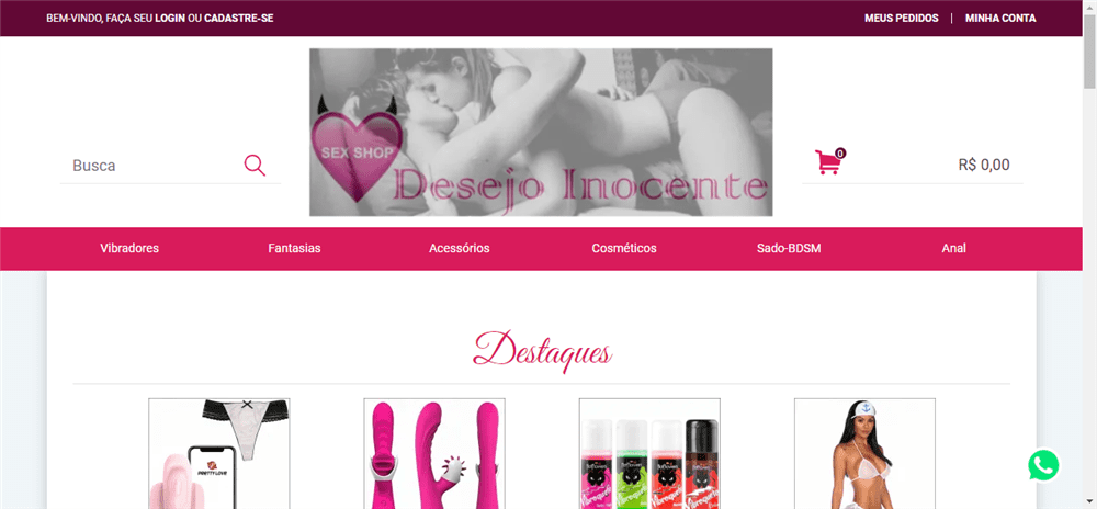 A loja Sex Shop Desejo Inocente é confável? ✔️ Tudo sobre a Loja Sex Shop Desejo Inocente!