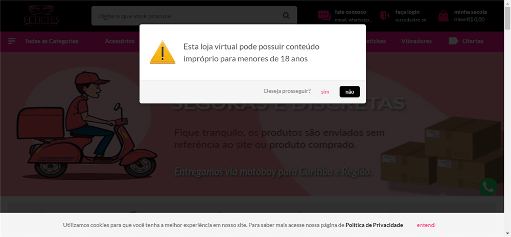 A loja Sex Shop Fetiches é confável? ✔️ Tudo sobre a Loja Sex Shop Fetiches!