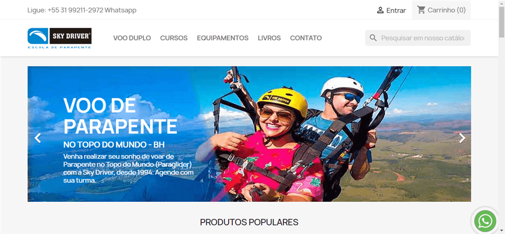 A loja Sky Driver Escola de Parapente é confável? ✔️ Tudo sobre a Loja Sky Driver Escola de Parapente!