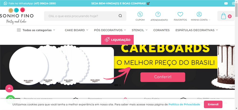 A loja Sonho Fino Party And Cake é confável? ✔️ Tudo sobre a Loja Sonho Fino Party And Cake!