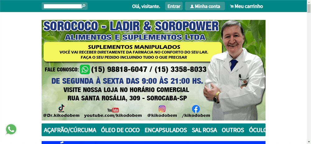 A loja Sorococo Ladir & Soropower Suplementos Ltda é confável? ✔️ Tudo sobre a Loja Sorococo Ladir & Soropower Suplementos Ltda!