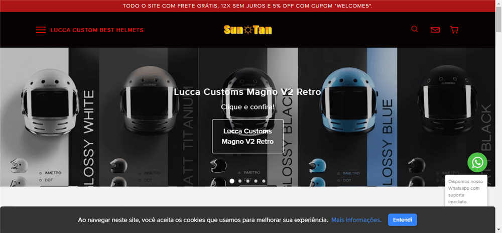 A loja Suntan Distribuidora Oficial de Capacetes Lucca Customs. é confável? ✔️ Tudo sobre a Loja Suntan Distribuidora Oficial de Capacetes Lucca Customs.!