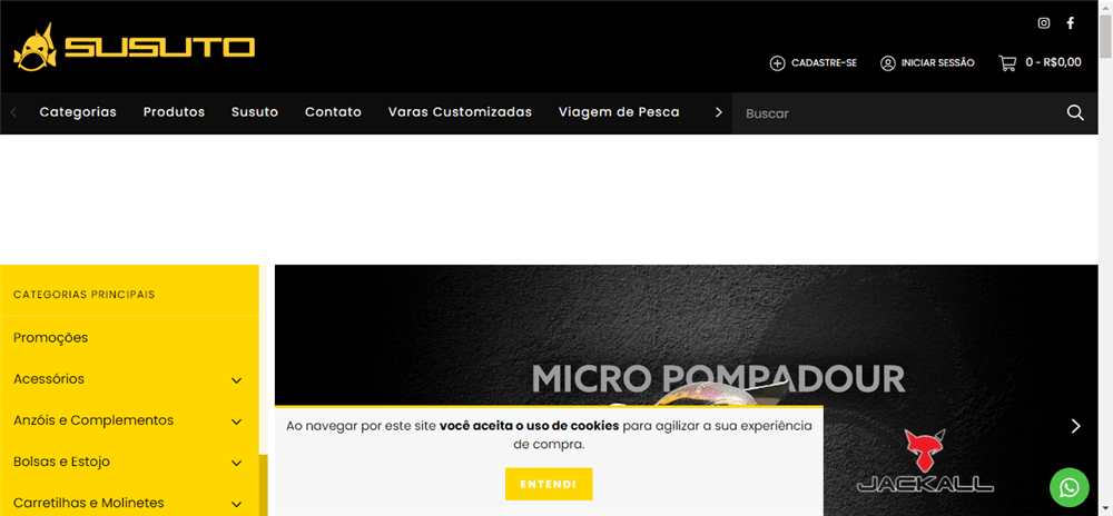 A loja Susuto Equipamentos para Pesca Esportiva é confável? ✔️ Tudo sobre a Loja Susuto Equipamentos para Pesca Esportiva!