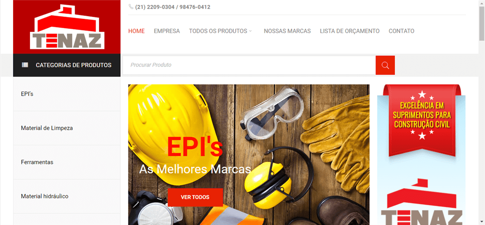 A loja Tenaz Materiais de Construção e EPI's é confável? ✔️ Tudo sobre a Loja Tenaz Materiais de Construção e EPI's!