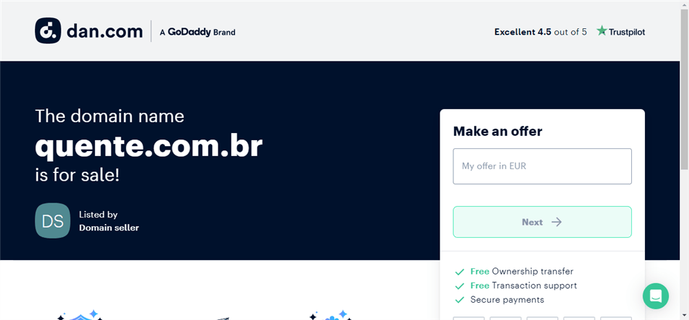 A loja The Domain Name Quente.com.br Is For Sale é confável? ✔️ Tudo sobre a Loja The Domain Name Quente.com.br Is For Sale!