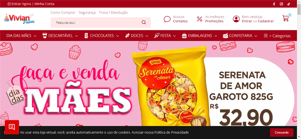 A loja Vivian Festas e Confeitaria é confável? ✔️ Tudo sobre a Loja Vivian Festas e Confeitaria!