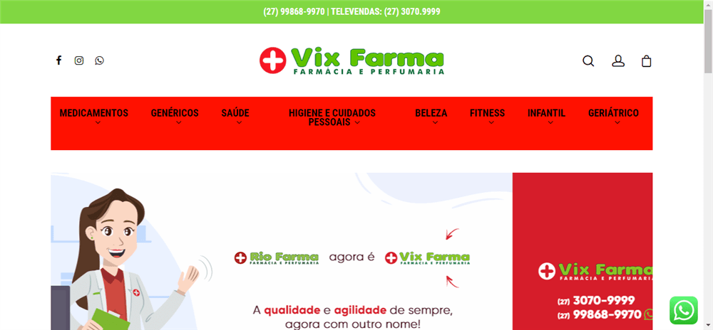 A loja VixFarma – Farmácia e Perfumaria é confável? ✔️ Tudo sobre a Loja VixFarma – Farmácia e Perfumaria!