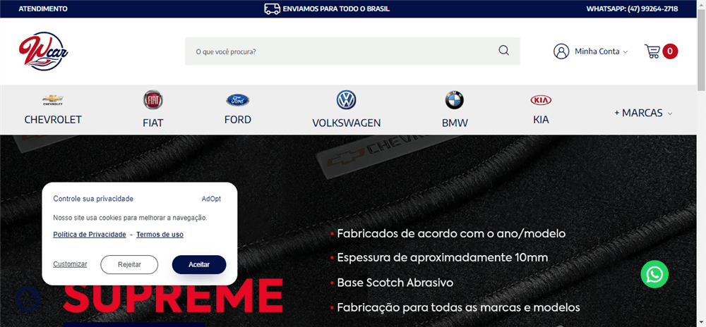 A loja Wcar Tapetes Automotivos é confável? ✔️ Tudo sobre a Loja Wcar Tapetes Automotivos!