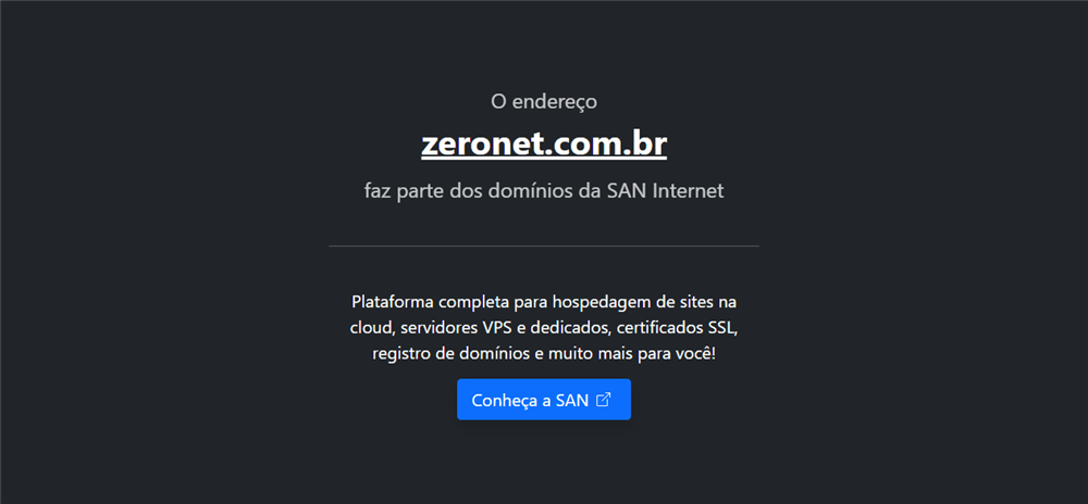 A loja Zeronet.com.br Pertence a SAN Internet é confável? ✔️ Tudo sobre a Loja Zeronet.com.br Pertence a SAN Internet!