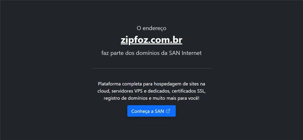 A loja Zipfoz.com.br Pertence a SAN Internet é confável? ✔️ Tudo sobre a Loja Zipfoz.com.br Pertence a SAN Internet!